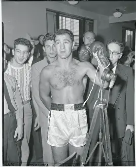 Rocky Marciano Raising His Hand