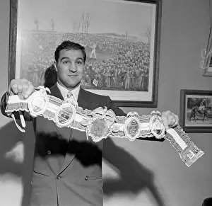 Rocky Marciano Receives Title Belt