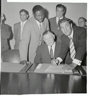 Rocky Marciano Signing Form