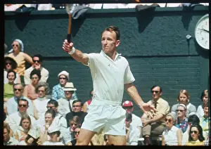 Wimbledon Prints: Rod Laver Returning the Ball