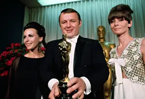 Rod Steiger Holding Oscar Award