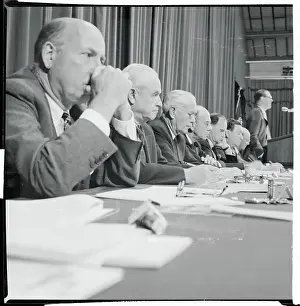 Hoboken Prints: Roger Blough Addressing a Stockholders Meeting