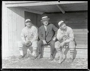 Sarasota Prints: Roger Bresnahan with John McGraw and Rogers Hornsby