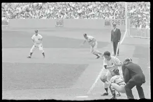 Roger Maris on Base and Mickey Mantle Batting