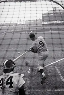 Roger Maris at Baseball Practice Session