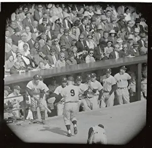 Roger Maris Being Greeted by Teammates
