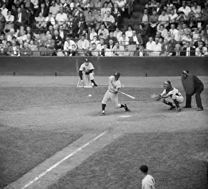 Roger Maris Hitting Home Run