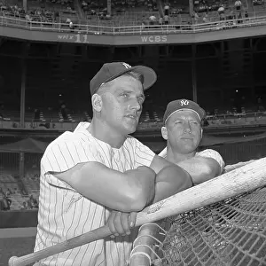 Roger Maris with Mickey Mantle