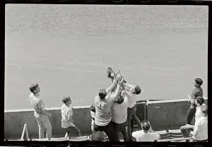 Roger Maris Reaching For Ball