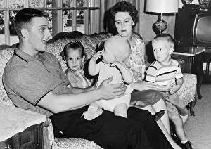 Missouri Prints: Roger Maris Relaxing at Home with His Family