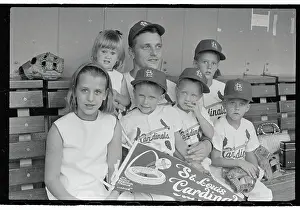 Roger Maris Sitting With his Children
