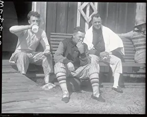 Rogers Hornsby with Burleigh Grimes and Al Devormer