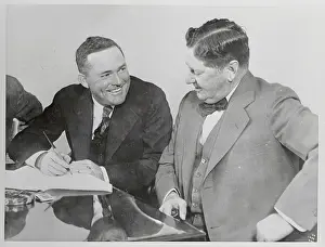 Rogers Hornsby Conferring with William Wrigley