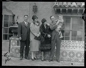 Rogers Hornsby with Family and Mr and Mrs Roger Bresnahan