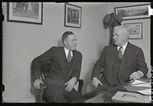 John J Prints: Rogers Hornsby with John McGraw