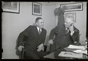 John J Prints: Rogers Hornsby with John McGraw