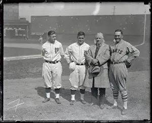 Rogers Hornsby and John McGraw with Rival Team Members