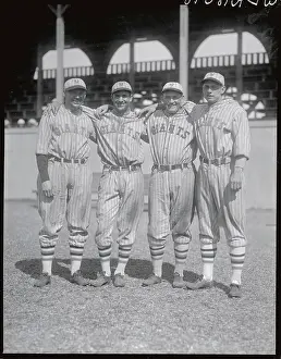 Sarasota Prints: Rogers Hornsby with Other NY Giants Infielders