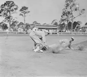 Sarasota Prints: Rogers Hornsby Playing Second Base
