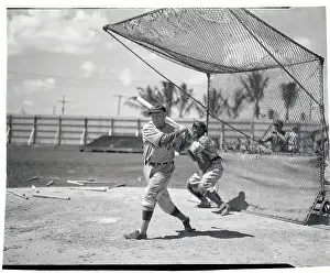 Rogers Hornsby in Swinging Position
