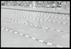 Roland Matthes and Mitch Ivey in Swimming Action