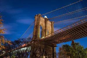 Brooklyn Bridge Gallery: Rolling Clouds Behind the Manhattan Bridge