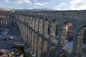 Roman Aqueduct in Segovia spain