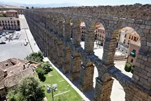 Images Dated 28th July 2015: Roman Aqueduct in Segovia, Unesco, Spain