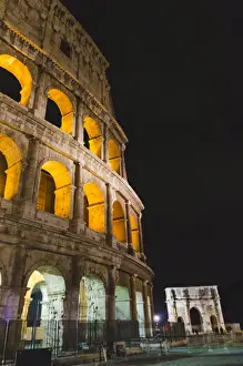 Coliseum Prints: The Roman Colisseum at night