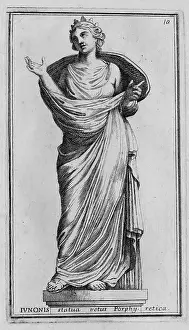 Artistically Prints: The Roman goddess Juno, marble statue from ancient Rome