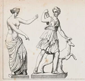 Images Dated 30th June 2008: Roman goddess Venus of Capua or Aphrodite and Diana the Huntress