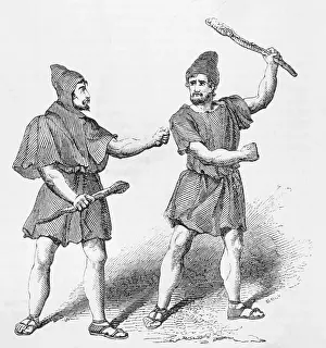 Roman Plebians Fighting