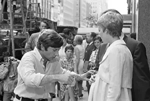 Roman Polanski Adjusting Mia Farrow's Special Look