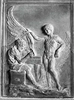 Relief Prints: Roman Relief Of Daedalus And Icarus