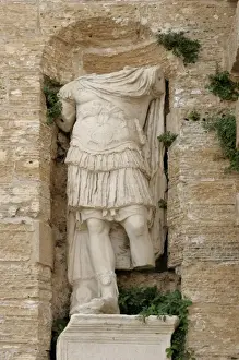 Spanish Prints: Roman statue, Portal de ses Taules