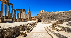 Panorama Collection: Roman theatre at Dougga