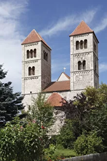 Romanesque basilica of St. Michael, Altenstadt, Pfaffenwinkel, Upper Bavaria, Bavaria, Germany, Europe, PublicGround