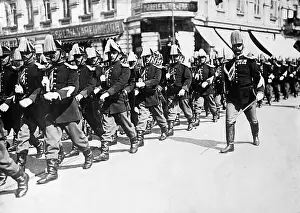 Bucharest Prints: Romanian Troops Parading in Bucharest