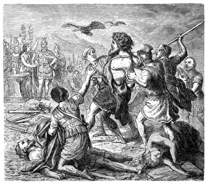 Romans capture Germanic leader Teutobochus