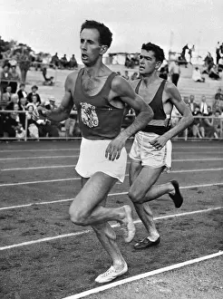 Ron Clarke and John Landy Running Mile