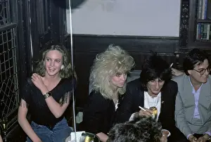Huty30309 Prints: Ron And Jo Wood Attend Mick Jagger's 42nd Birthday Party