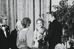 Ronald and Nancy Reagan Hosting Performers