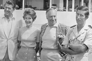 Walter H Prints: Ronald and Nancy Reagan with Prince Charles