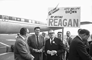 Sacramento Prints: Ronald Reagan at Airport Rally