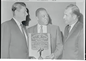 Ronald Reagan Attending Willie Mays Honorarium