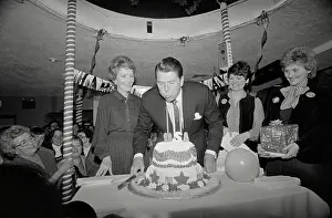 Ronald Reagan Blowing out Birthday Candles