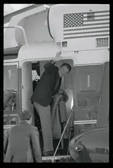 Ronald Reagan Boarding Helicopter