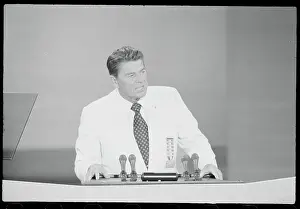 Ronald Reagan Delivering a Speech