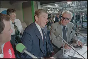 Ronald Reagan and Harry Caray