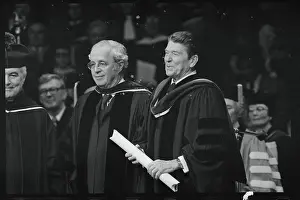 Ronald Reagan Holding Doctorate